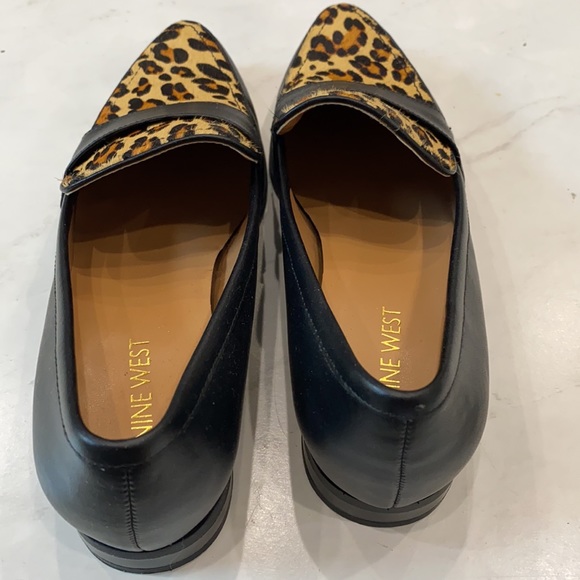 Nine West - Cheetah Leather Loafer Size 7 1/2 - Picture 4 of 6